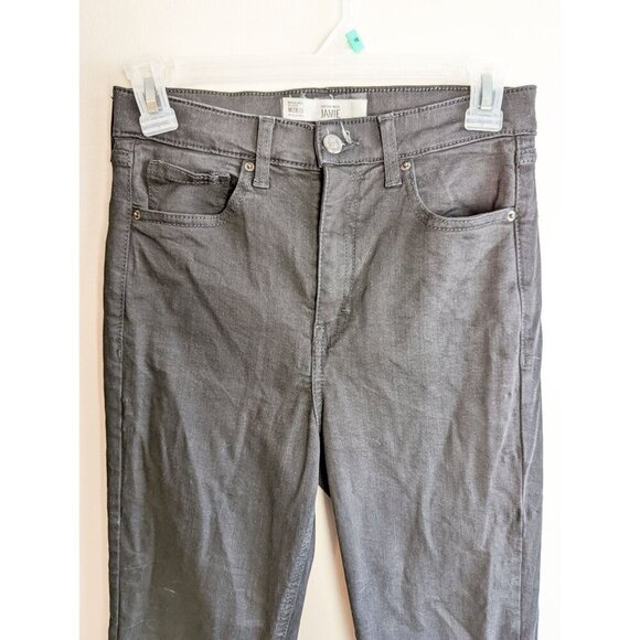 Topshop Jamie Skinny High Rise Black Denim Jeans 28 32 - Picture 7 of 13